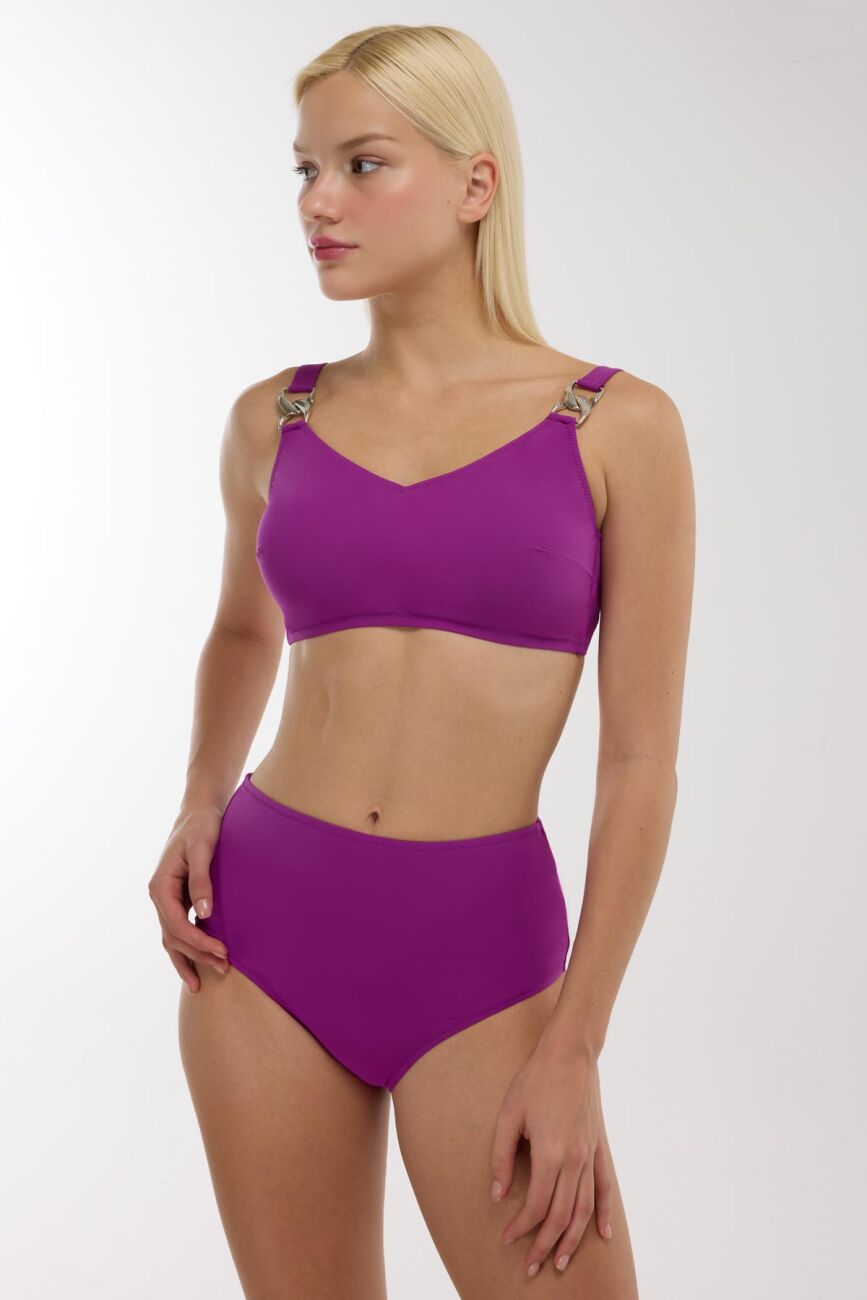 Ayyıldız 4532 Mor Büyük Beden Bikini Takımı